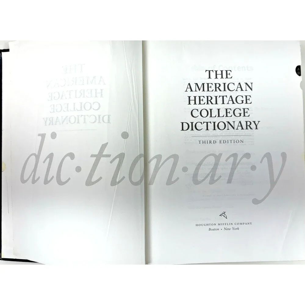The American Heritage College Dictionary Third Edition Vintage 1993 Hardback